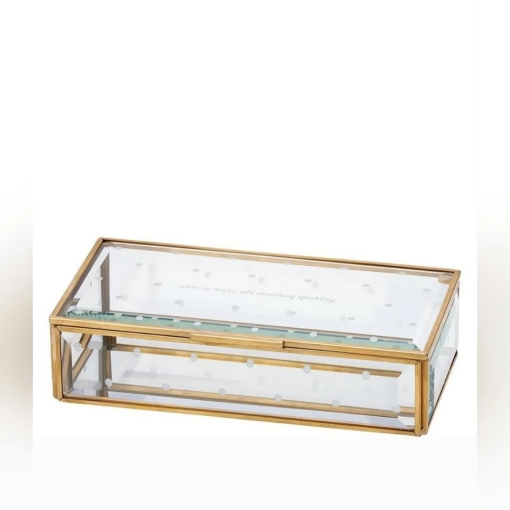 Kate Spade Larabee Dot Glass Jewelry Box